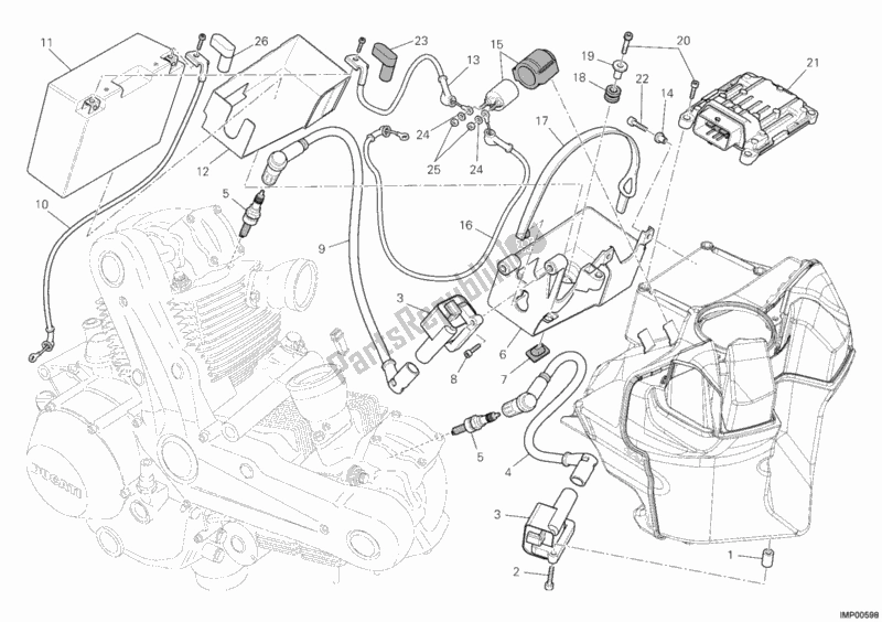 Toutes les pièces pour le Batterie du Ducati Monster 696 ABS 2012